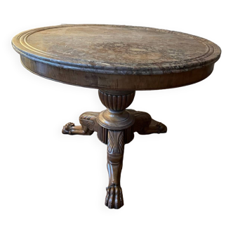 Empire period pedestal table / restoration