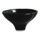 Small black glass cup