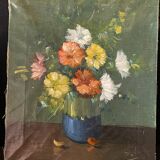 Tableau de fleurs  ancien