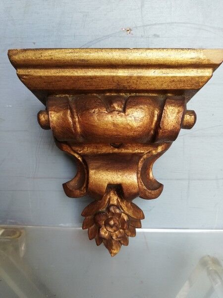 Wall lamp console gilded wood early XXem