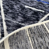 Carpet Black Handmade Wool Living Room, 260x380 cm