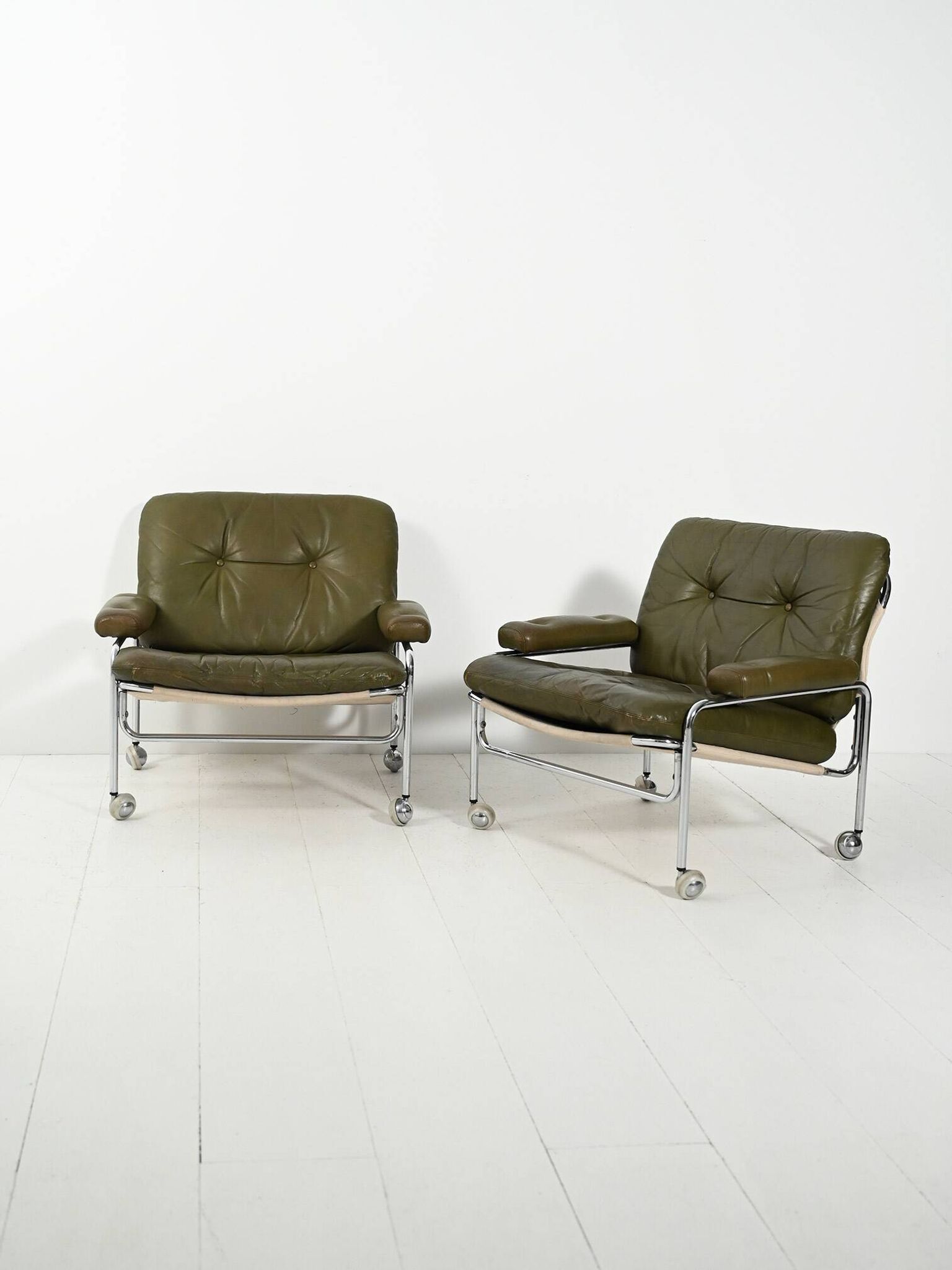 Pair of “Lovisa” armchairs by Pethrus Lindlöf, 1970s