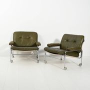Pair of “Lovisa” armchairs by Pethrus Lindlöf, 1970s