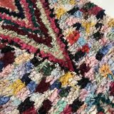 Moroccan Berber carpet Boucherouite 3.05x0.90m