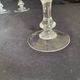 6  Coupes à champagne art déco cristal.