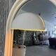 Vintage 1970s Illuminated Mirror with Built-In Socket