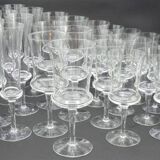 Set of 24 stemmed glasses