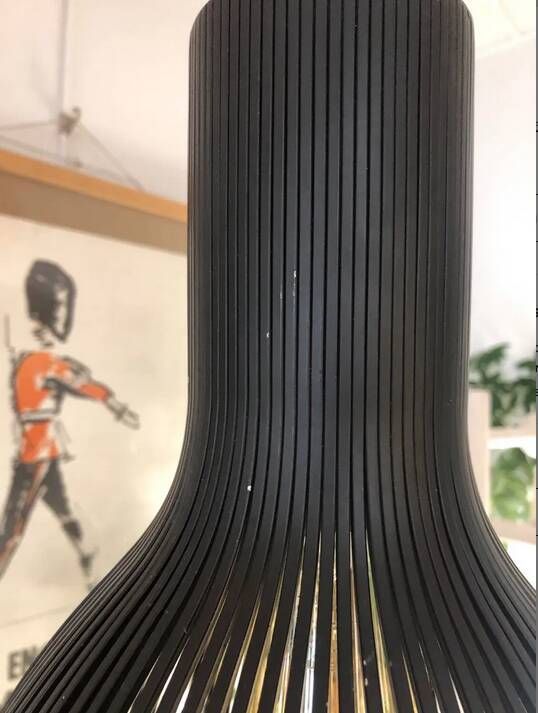 Black slatted Nordlux suspension, contemporary design