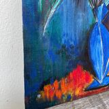 Bouquet de fleurs expressionniste