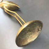 Large brass stilt walker