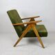 Fauteuil modèle B-310 avec revêtement vert olive, années 1970