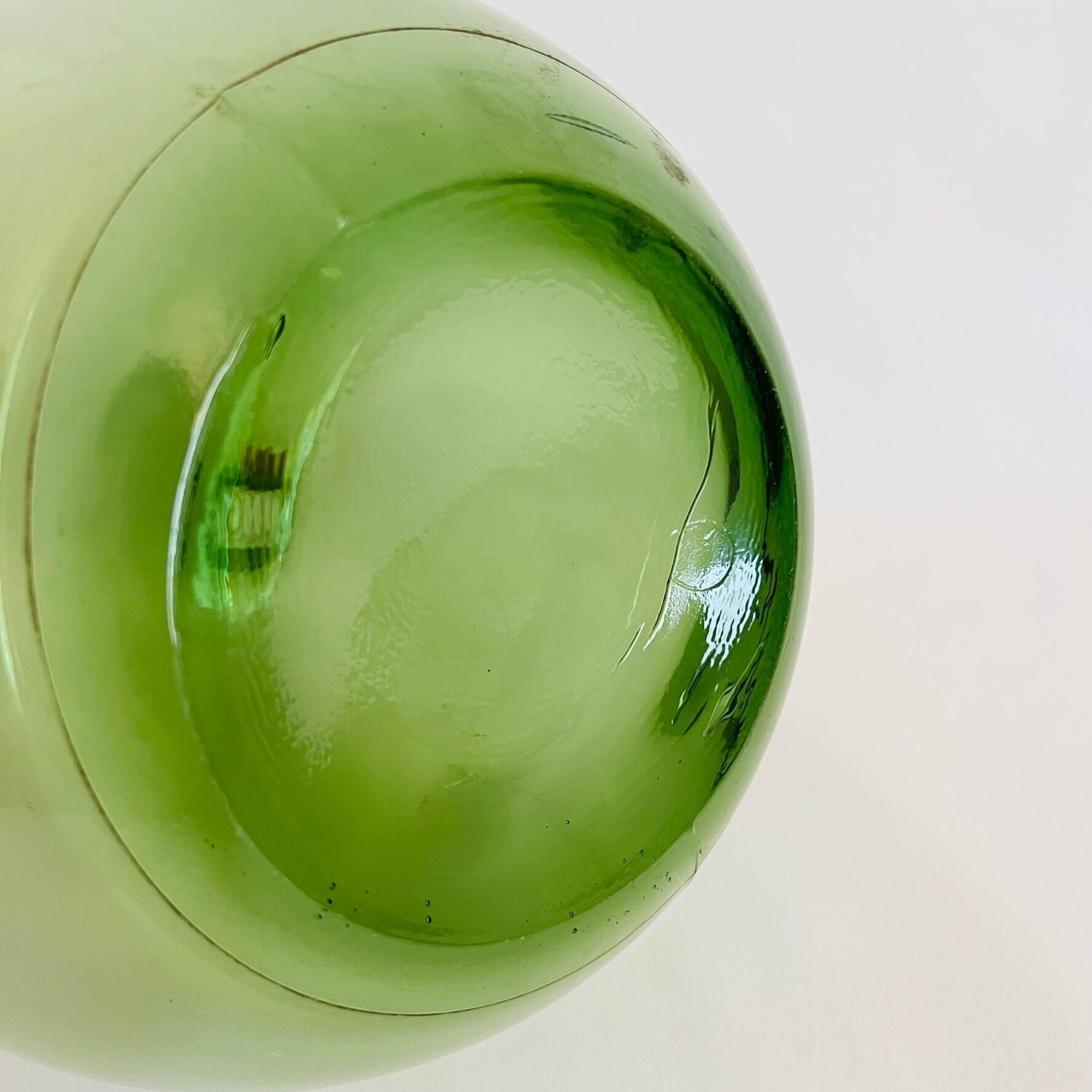 Dame jeanne ancienne 5l vert clair