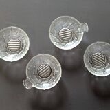 Art Deco glass dessert service