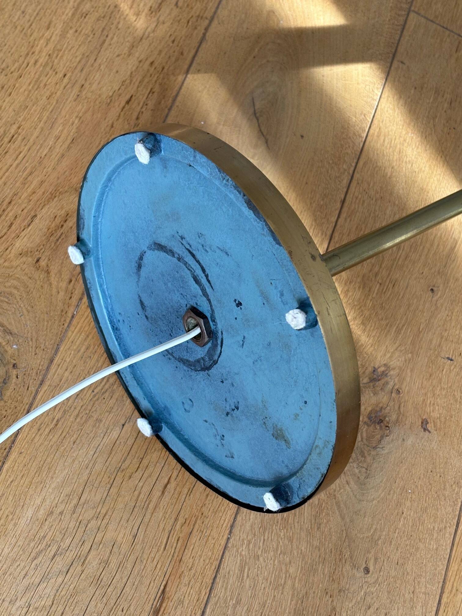 articulated brass floor lamp - Sweden 50s/60s