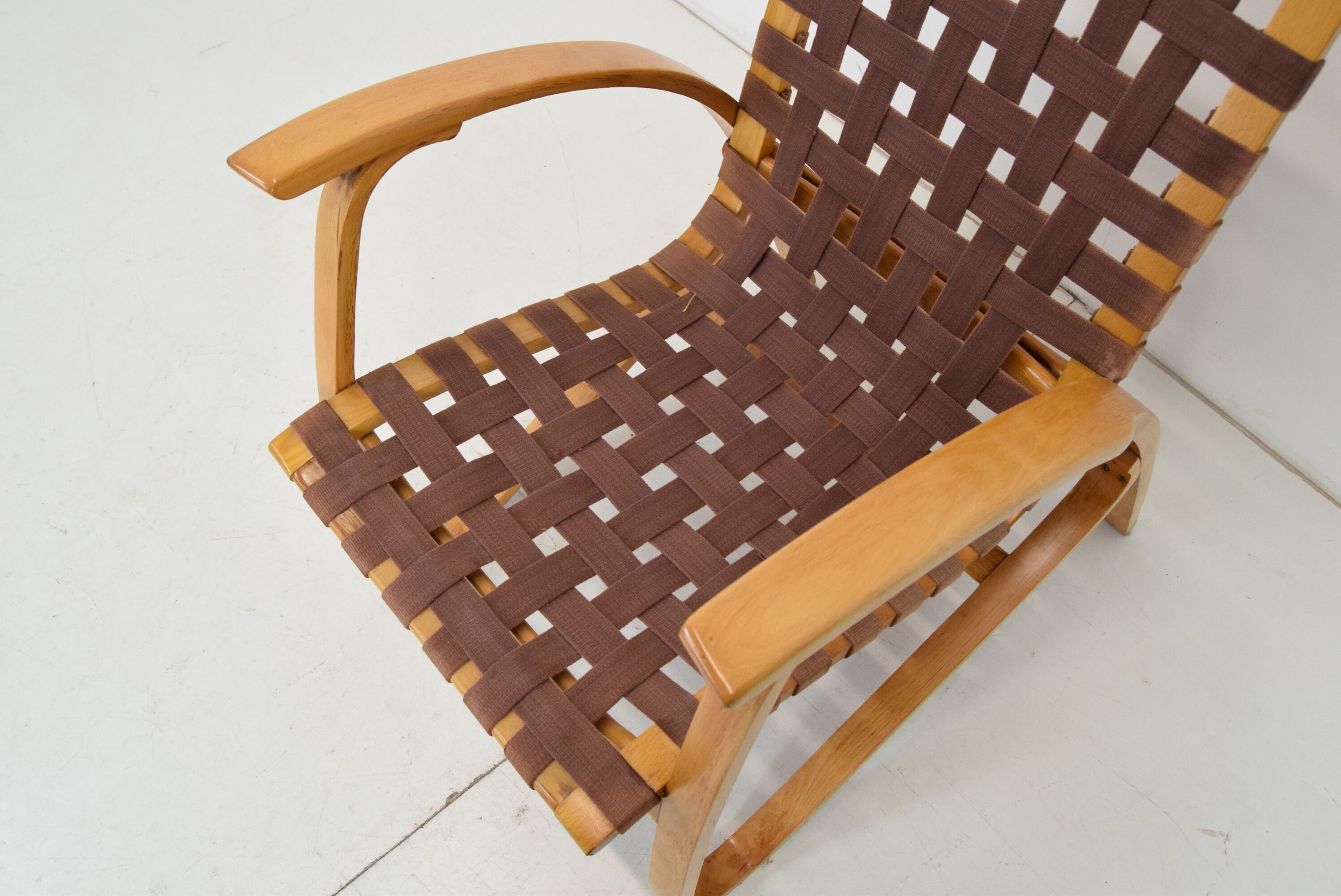 Bent Beechwood Armchair,Design Jan Vaněk,1930's.