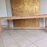 Renovated solid wood farmhouse table