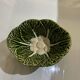 Vintage barbotine and majolica sauceboat