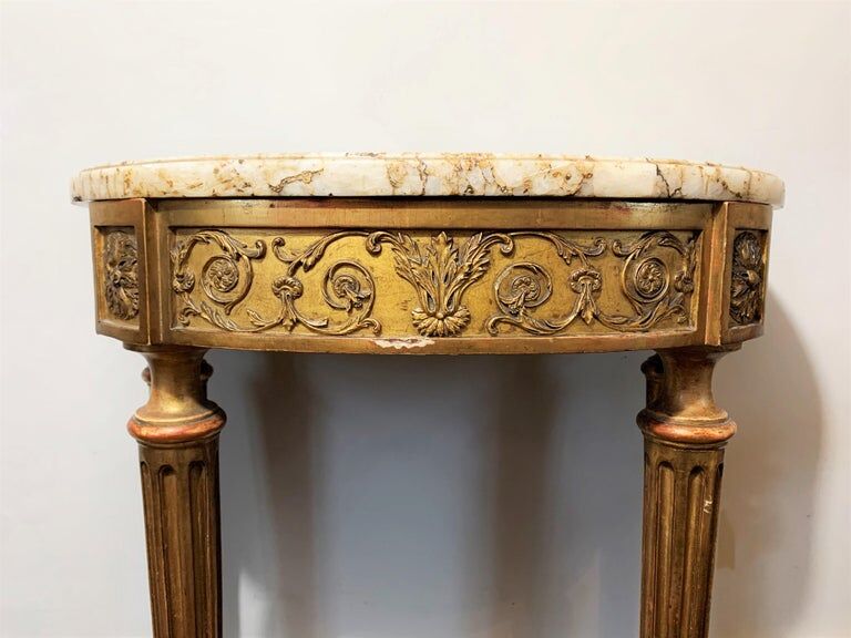 Console "Demi-Lune" Style Louis XVI Period Napoleon III