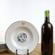 6 deep plates made of Limoges porcelain with a paradise bird design.