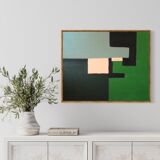 Abstract green to block