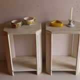 Pair of vintage art deco style bedside tables