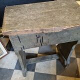 Rustic wooden bedside table