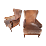 Set of 2 english canne chairs