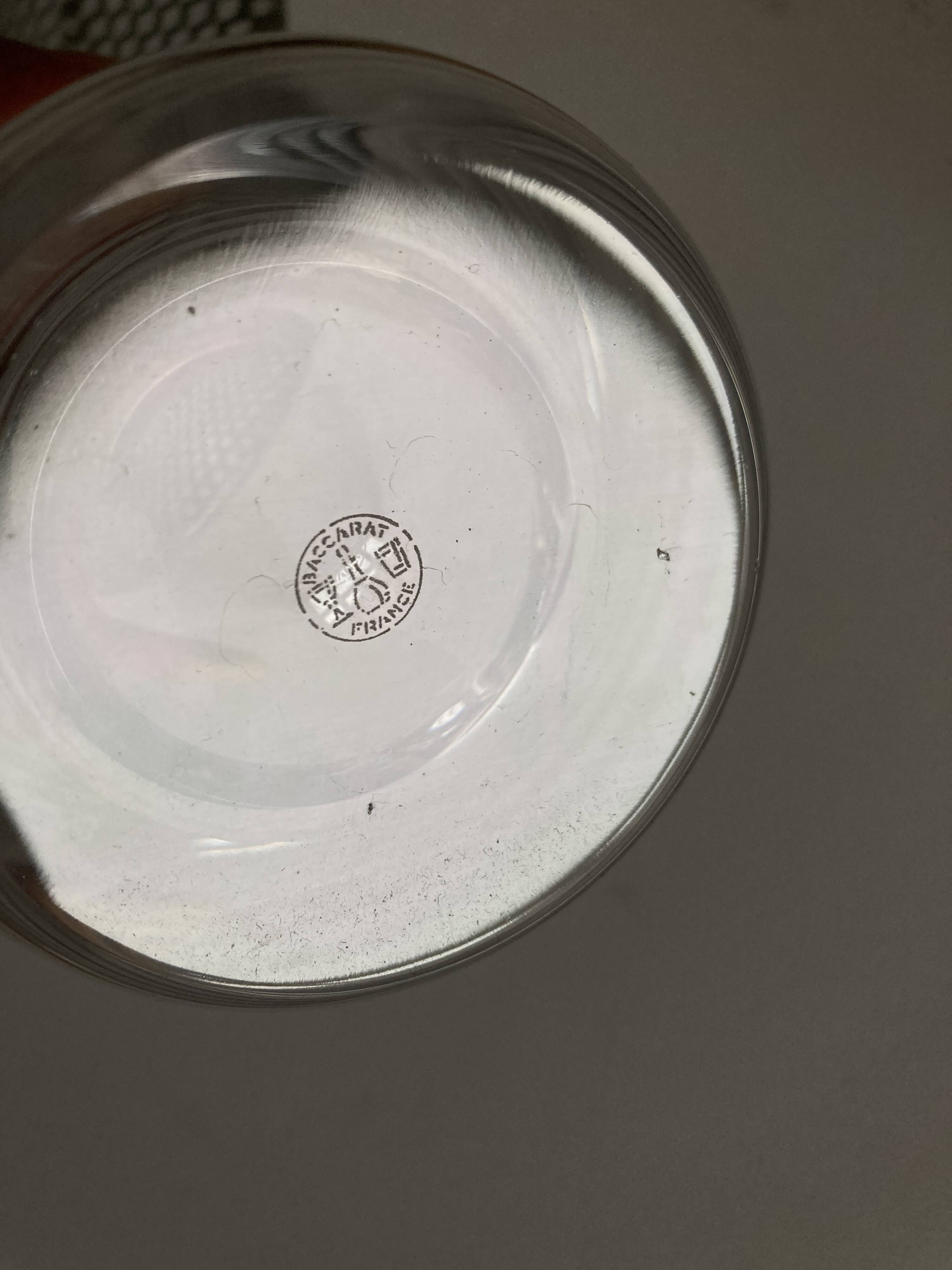 Set of 5 Baccarat Perfection 1980 whisky glasses