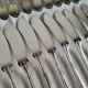 12 silver-plated metal fish cutlery pieces by Guildar, 24 pieces.