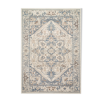 Beige and blue 2x3 m KAMA oriental carpet