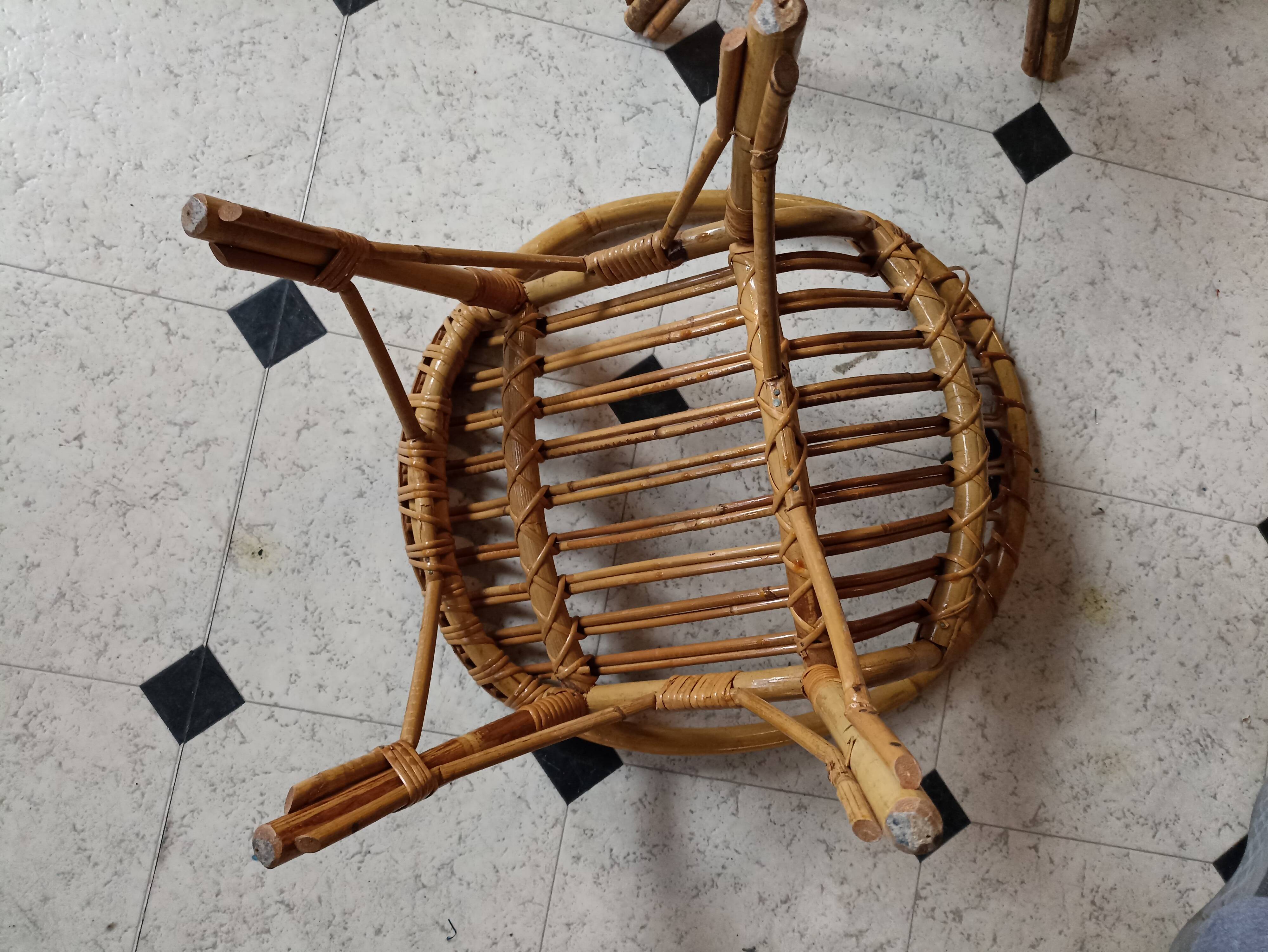 Fauteuil rotin enfant