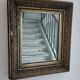 Antique mirror in wood and gilded stucco