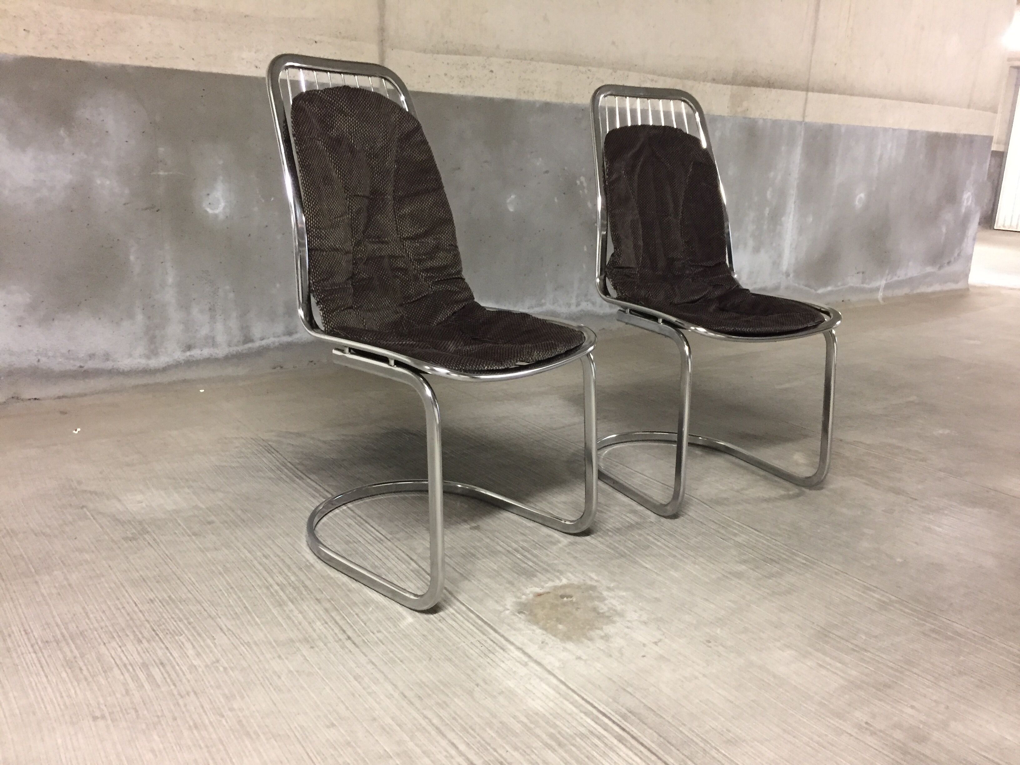 Paire de chaises vintage de Gastone Rinaldi 1970