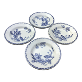 Set of 8 hollow plates Opaque porcelain from Gien decoration Cactus