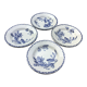 Set of 8 hollow plates Opaque porcelain from Gien decoration Cactus