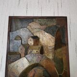 Slate mountain decor frame