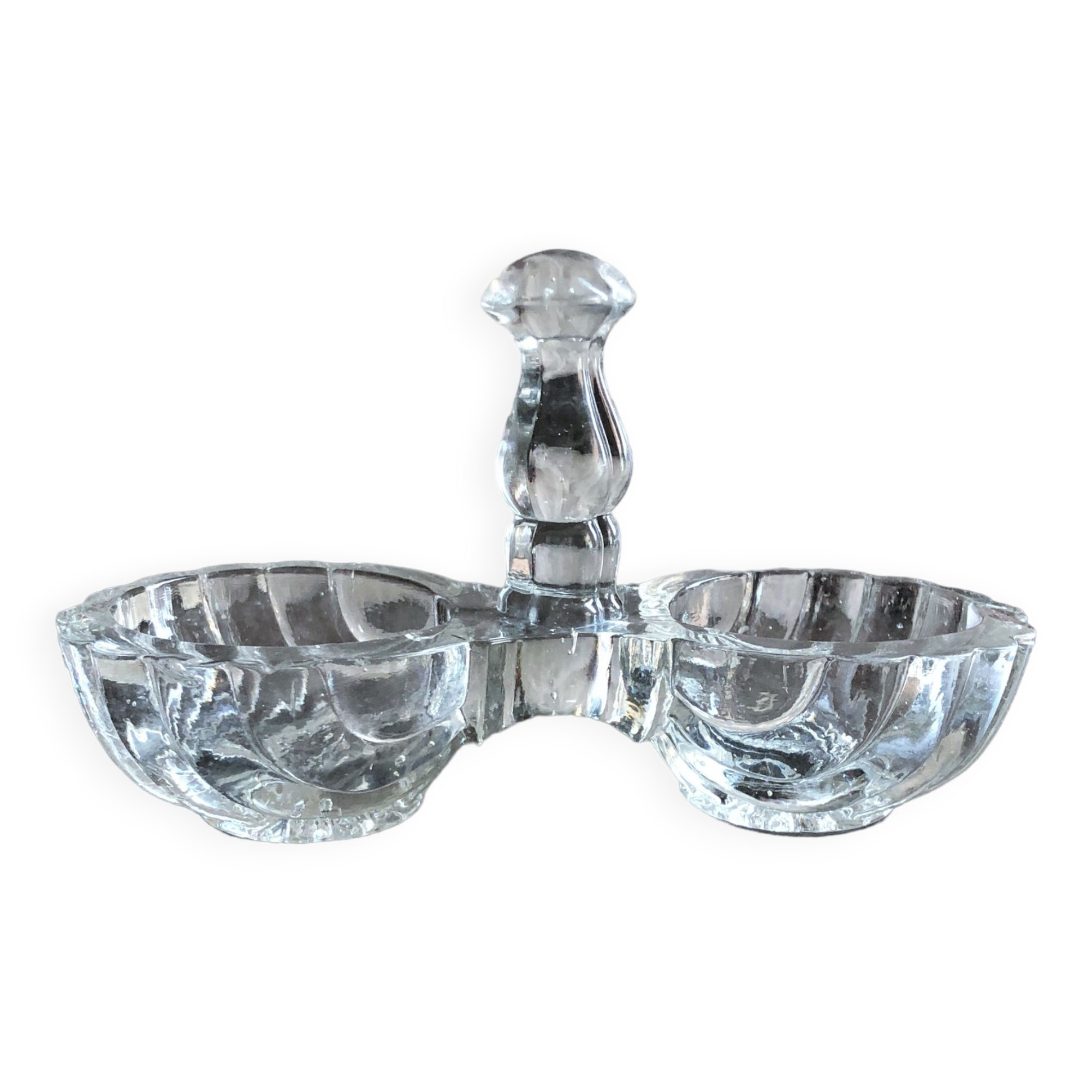 Saleron molded glass 2 compartments