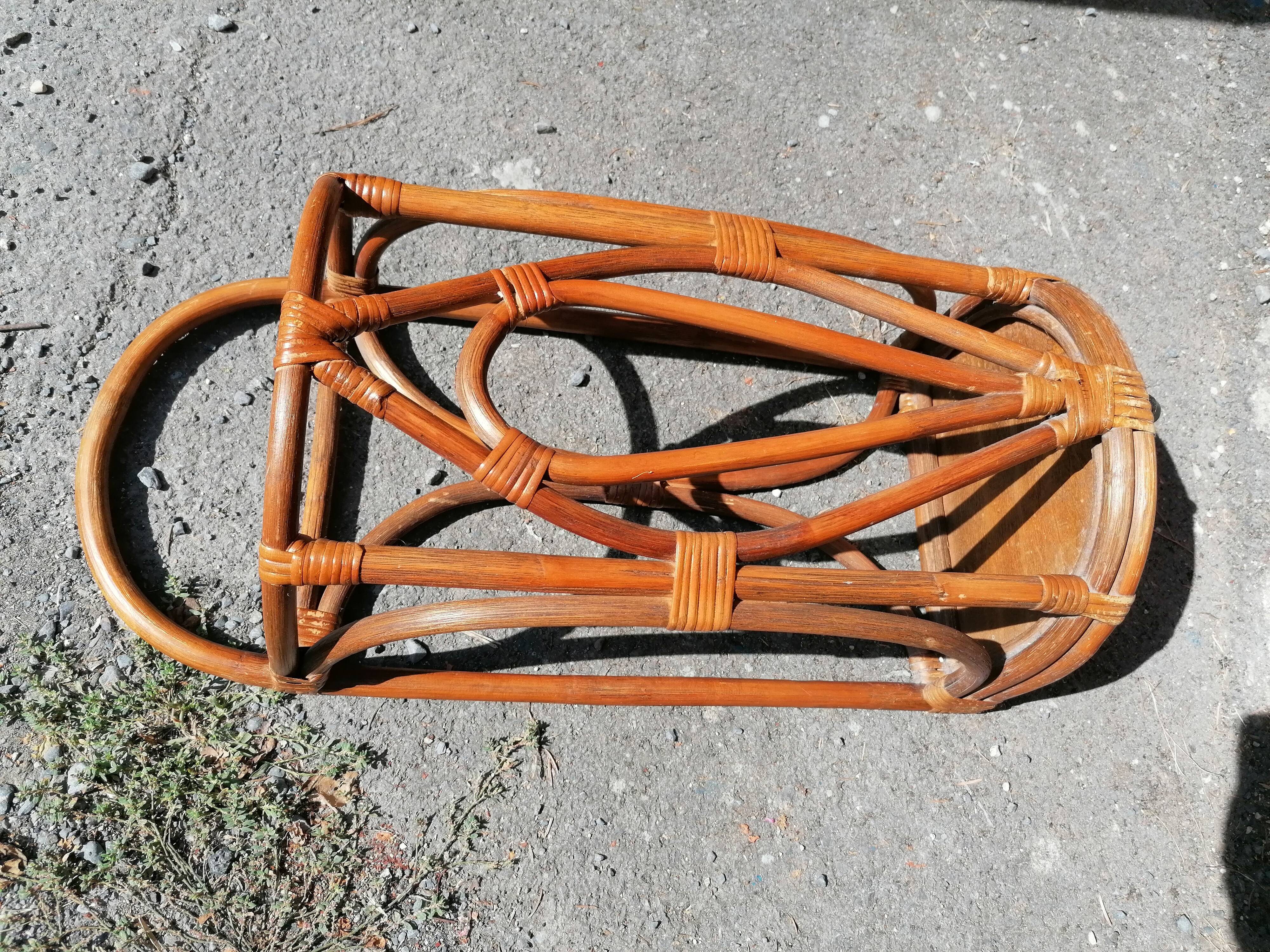 Vintage rattan bamboo umbrella holder