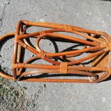 Vintage rattan bamboo umbrella holder