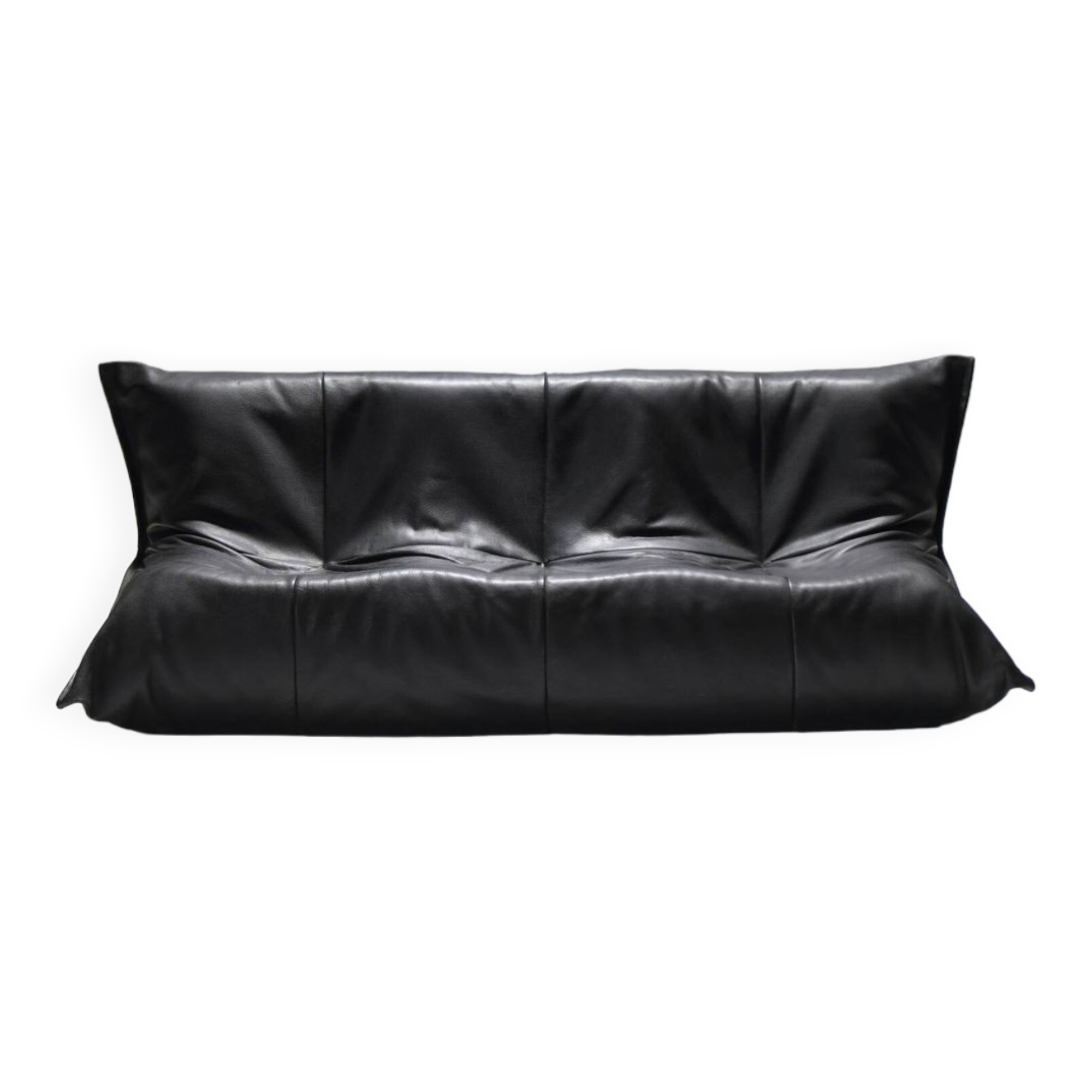Exceptional YOKO lounge sofa in original leather by Michel Ducaroy - Ligne Roset