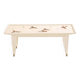 Maurice Jallot coffee table, painted oak with bird decorations, 1930.
