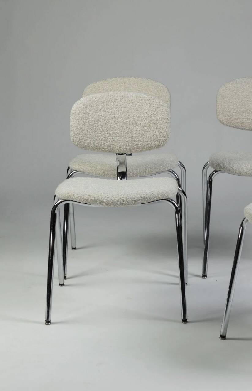 Set of 4 Pierre Paulin chairs - Steelcase Strafor 420-44
