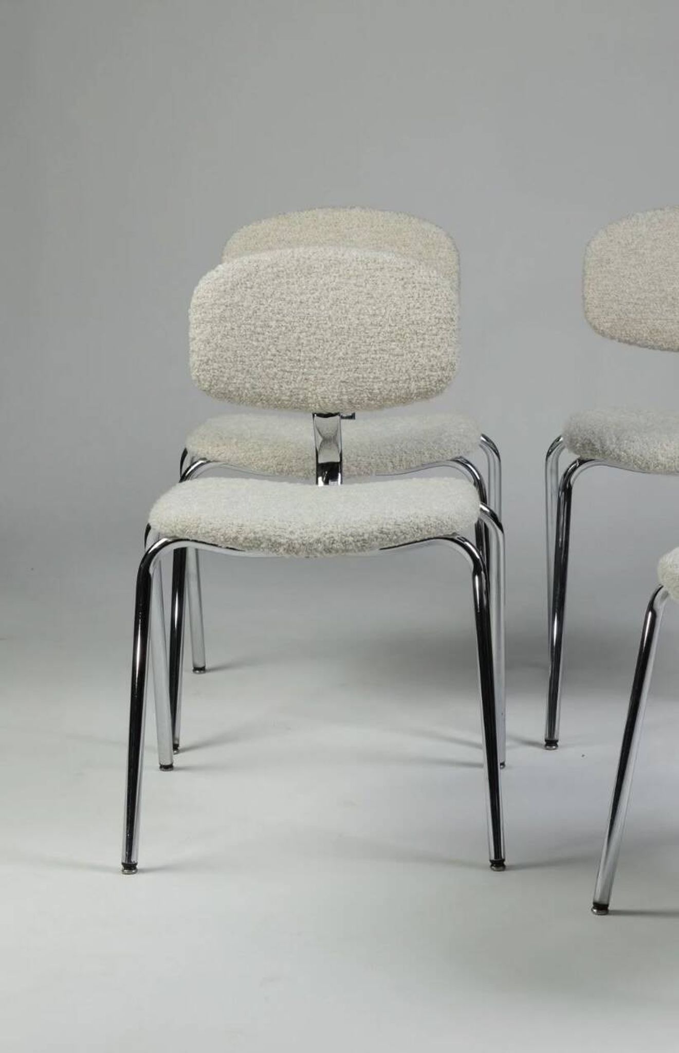Set of 4 Pierre Paulin chairs - Steelcase Strafor 420-44
