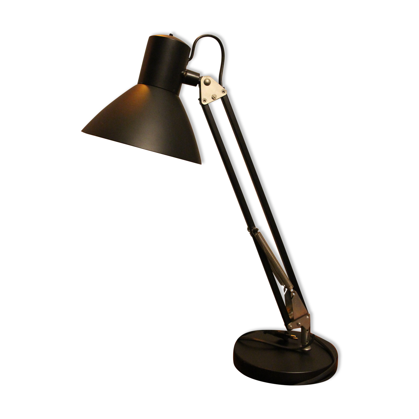 Black architect lamp made in DDR 70's