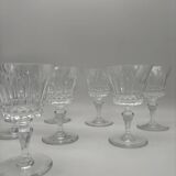 Crystal stemmed glass, Baccarat, Picadilly model, France, red wine glass