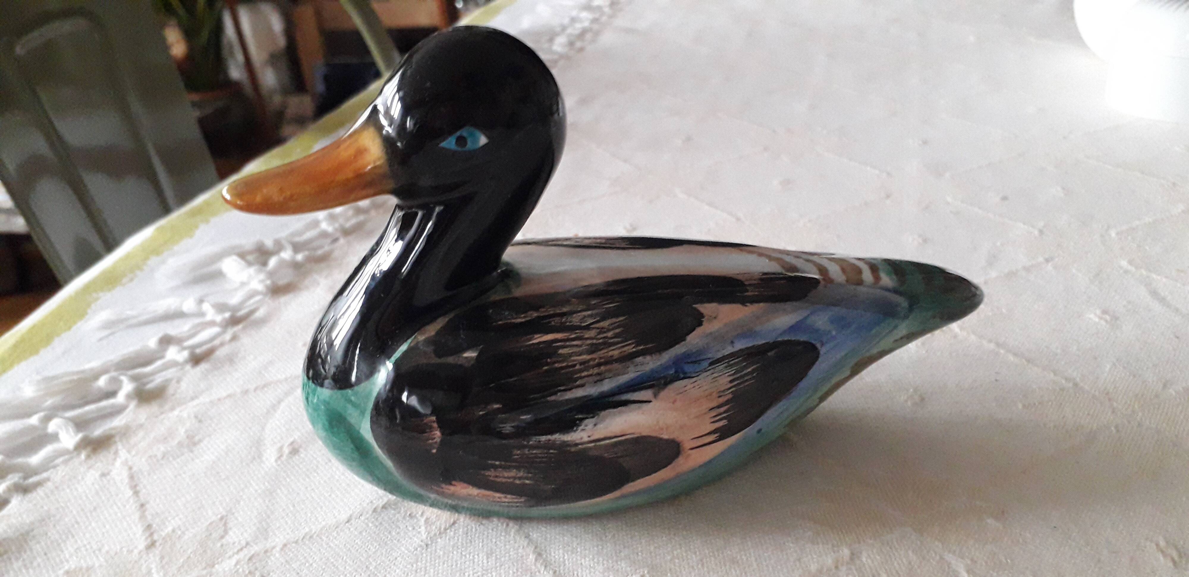 Vintage ceramic duck