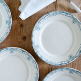 Antique dessert plates-iron ground