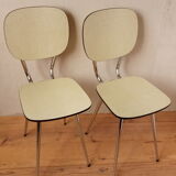 Pair of chairs in formica 1960