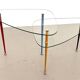 Italian Arlecchino Side Table in Glass by Edoardo Paoli for Vitrex