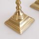 Set of vintage brass candle holders 1960